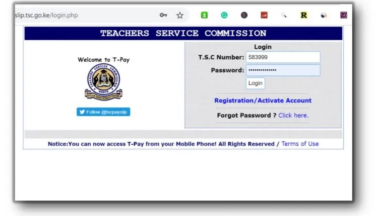 TSC Payslip for Teachers: Registering, Logging In and Getting Payslip at the Payslips Portal https:payslip.tsc.go.ke/,