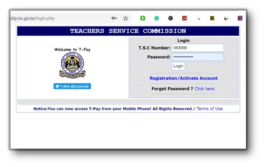 TSC Payslip for Teachers: Registering, Logging In and Getting Payslip at the Payslips Portal https:payslip.tsc.go.ke/,