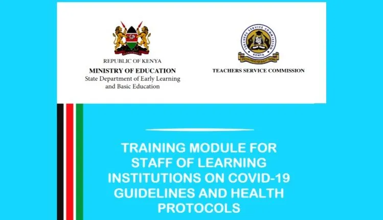 TSC Training Module for Staff of learning institutions on COVID-19 guidelines and Health Protocols