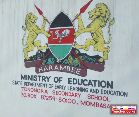 Tononoka Secondary School Mombasa closed after 11 teachers tested positive for Covid-19 virus.