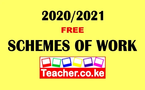 Download 2021 Schemes of Work for Free