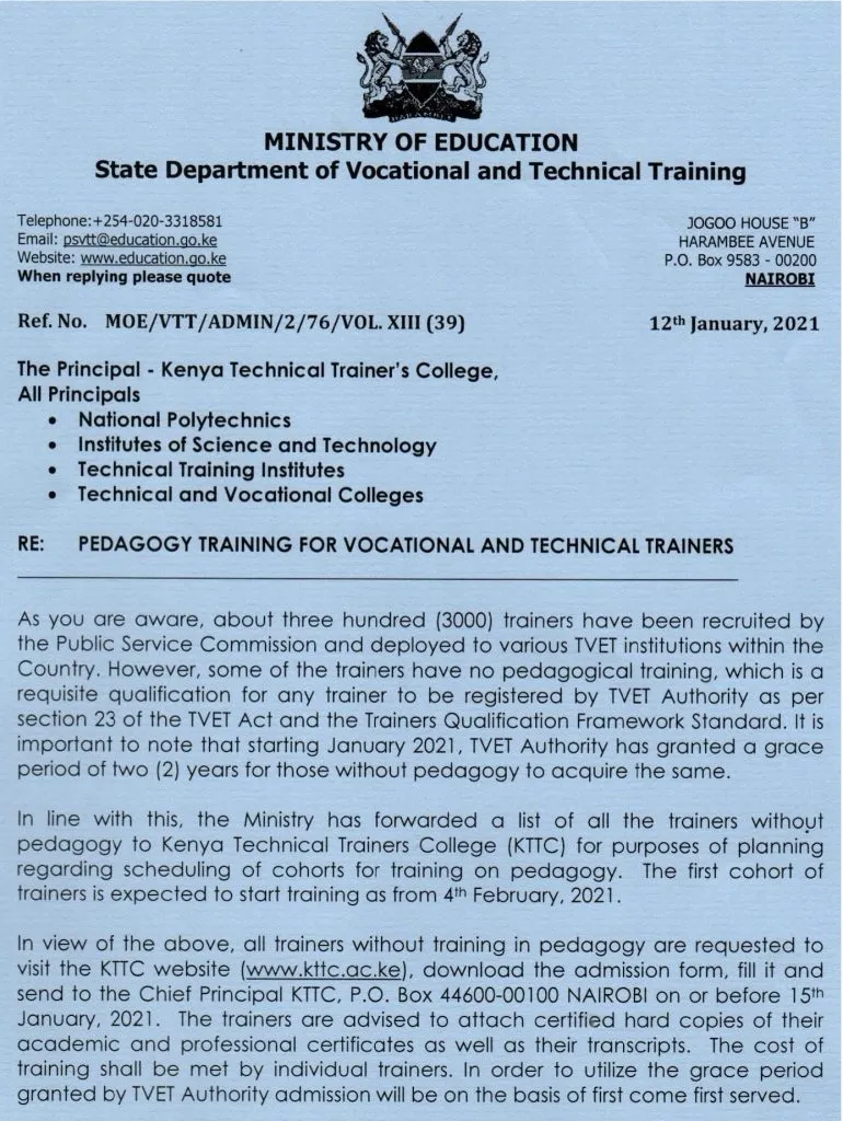 Pedagogy Skills Training