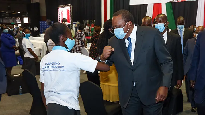 President Uhuru Kenyatta During The Launch Of The CBC Report