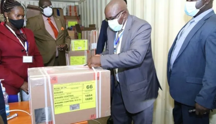 CS Magoha opening examination containers