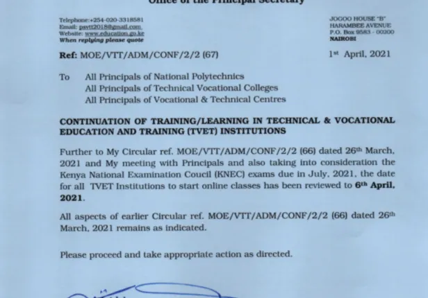 TVET Circular