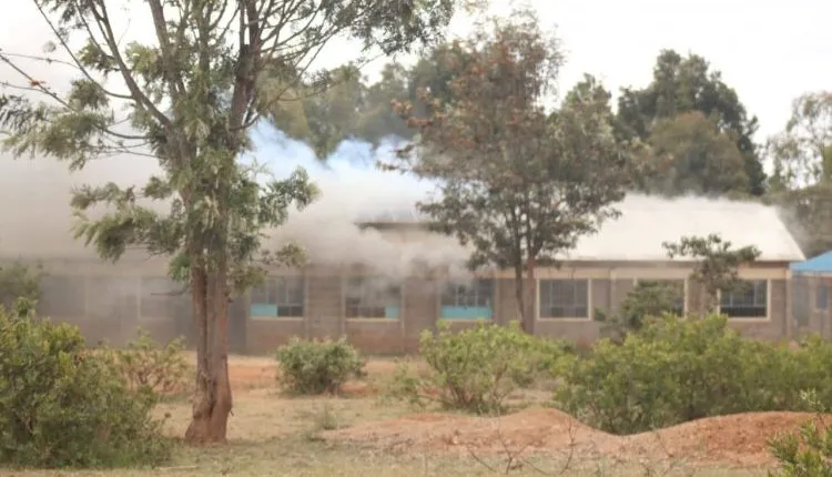 Mirigwiti School Burns After Being Torched By Bandits