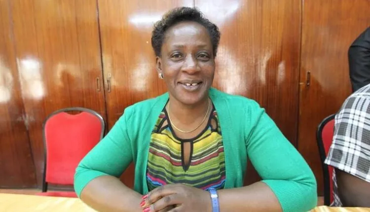 Teachers Pressure Group Spokesperson Ms Martha Omollo