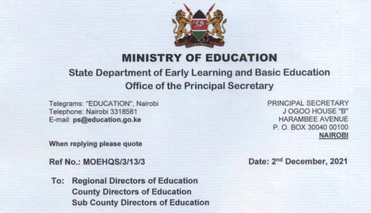 Circular On Management Of Discipline In Schools