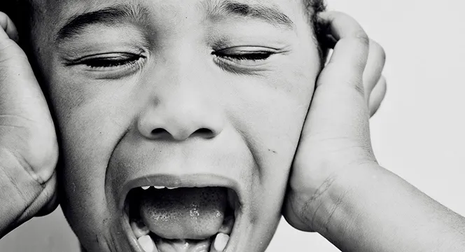 A picture of a crying child