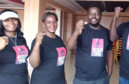 Ms Martha Omollo and other members of the KNTPG