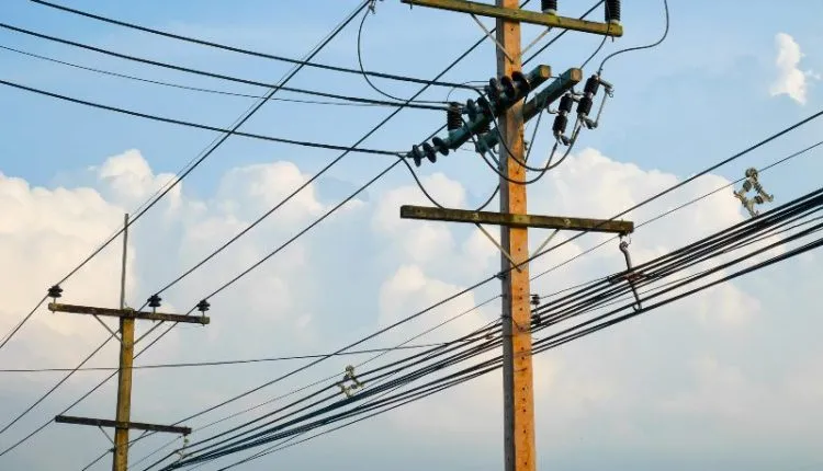 electricity distribution poles