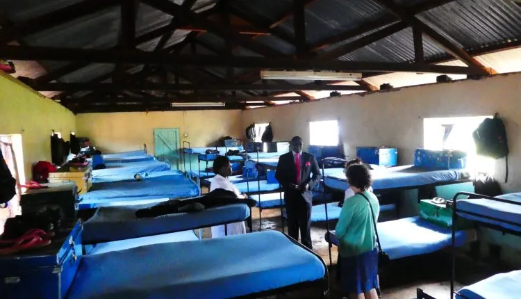 A dormitory in a boarding school