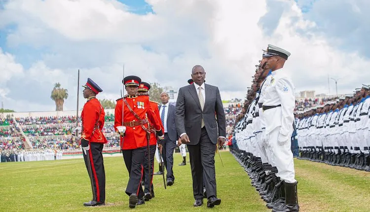 President William Samoei Ruto during the Jamhuri Day celebrations