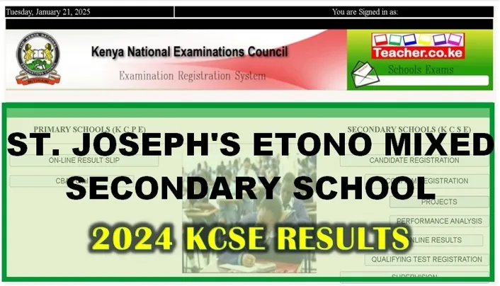 St Joseph S Etono Mixed Secondary School