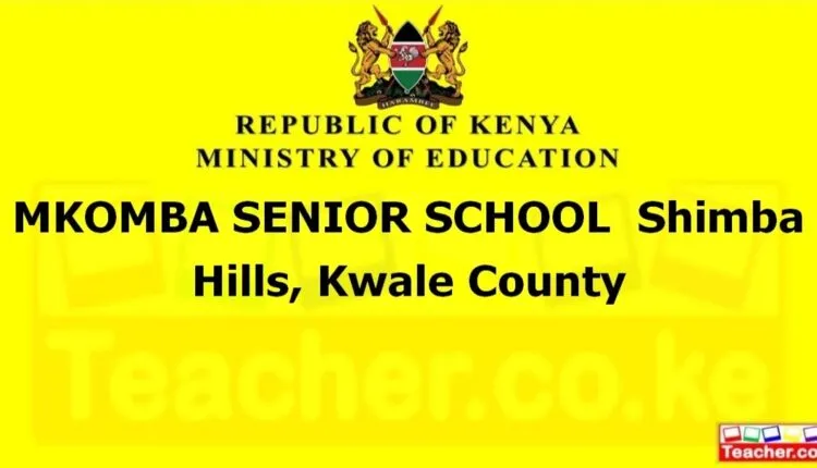 Mkomba Senior School - Kwale