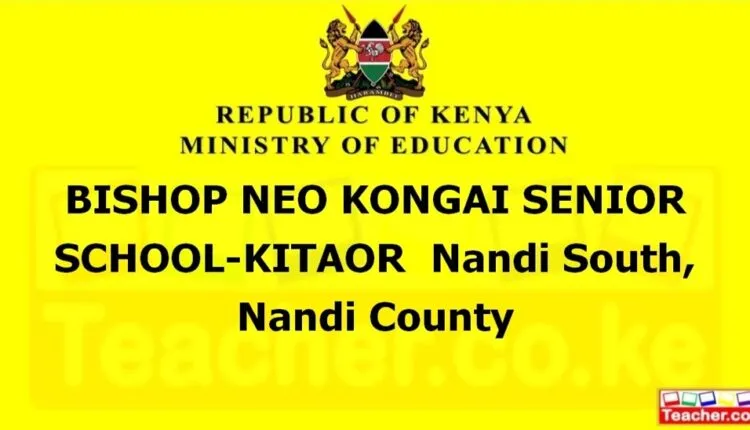 Bishop Neo Kongai Senior School-Kitaor - Nandi