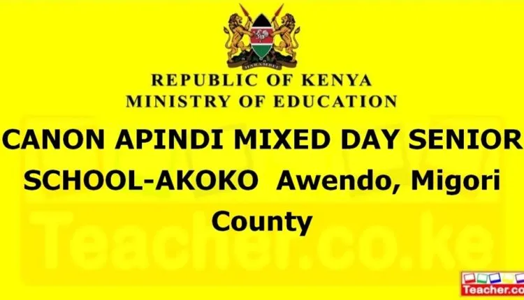 Canon Apindi Mixed Day Senior School-Akoko - Migori