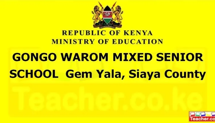 Gongo Warom Mixed Senior School - Siaya