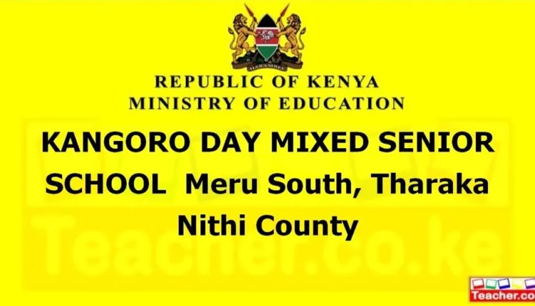 Kangoro Day Mixed Senior School - Tharaka Nithi