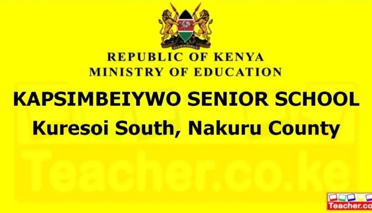 Kapsimbeiywo Senior School - Nakuru