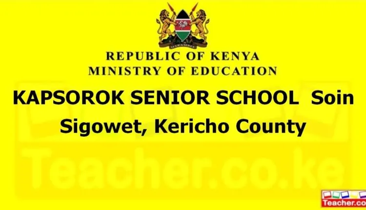 Kapsorok Senior School - Kericho