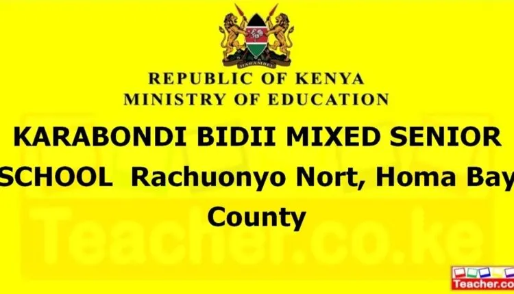 Karabondi Bidii Mixed Senior School - Homa Bay