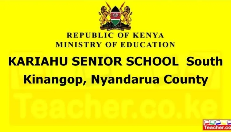 Kariahu Senior School - Nyandarua