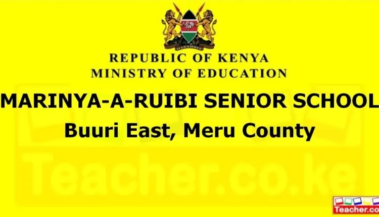 Marinya-A-Ruibi Senior School - Meru