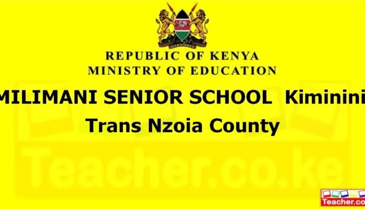 Milimani Senior School - Trans Nzoia