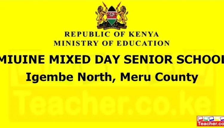 Miuine Mixed Day Senior School - Meru