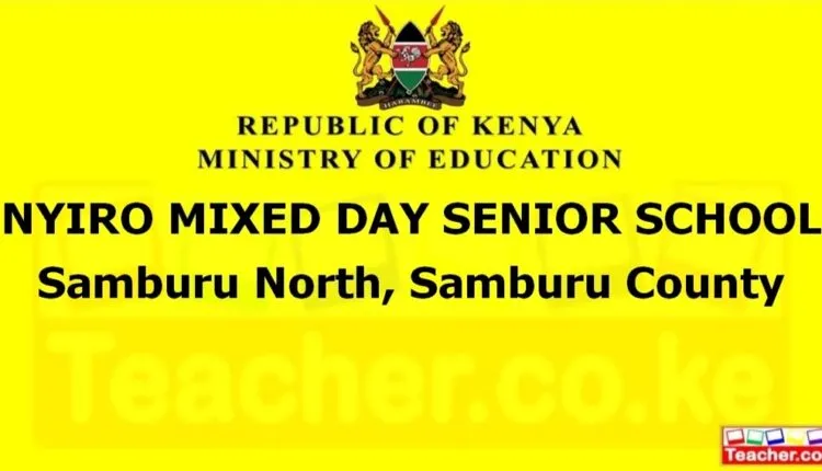 Nyiro Mixed Day Senior School - Samburu