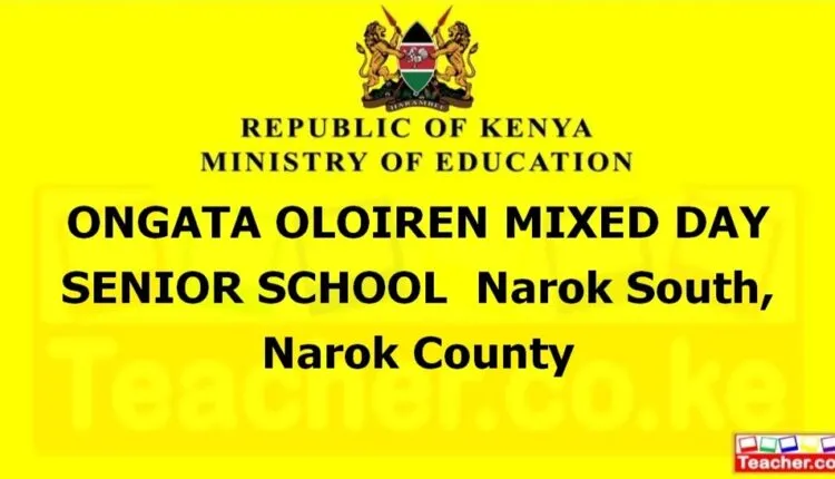 Ongata Oloiren Mixed Day Senior School - Narok
