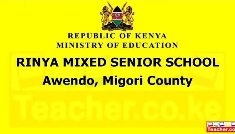 Rinya Mixed Senior School - Migori
