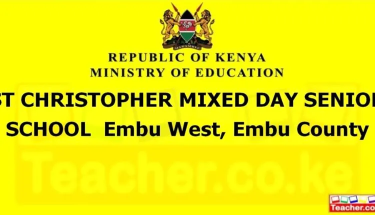 St Christopher Mixed Day Senior School - Embu