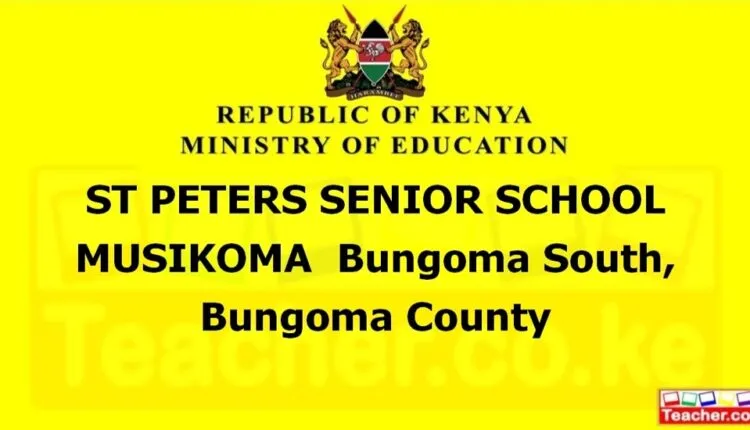 St Peters Senior School Musikoma - Bungoma