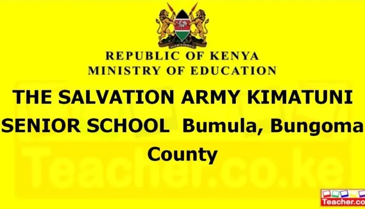 The Salvation Army Kimatuni Senior School - Bungoma