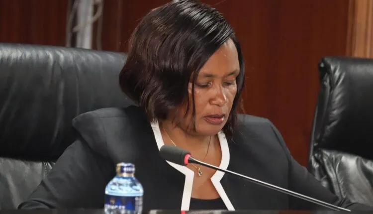 TSC CEO Everleen Mitei at Parliament on 13th May 2026