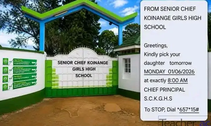 Senior Chief Koinange Girls Closed Following Student Unrest