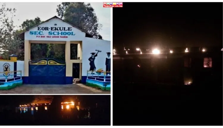 NAROK COUNTY SCHOOL FIRE: Eor Ekule Secondary School Engulfed in Flames