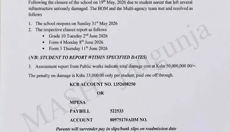 Ambira High School Parents Slapped with Ksh 33,000 Penalty Amid Conflicting Strike Narratives