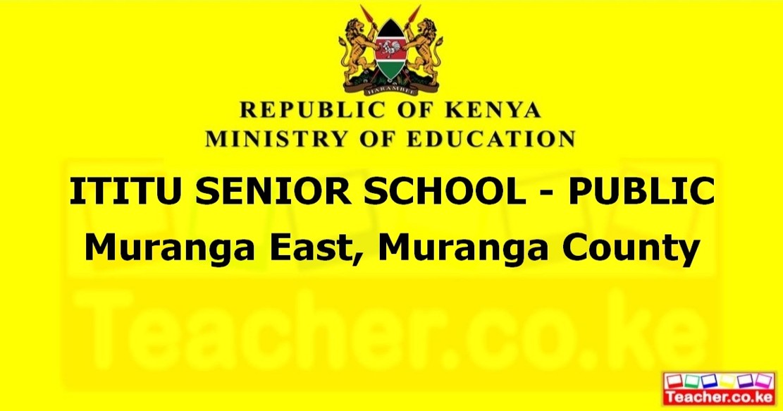 Ititu Senior School - Public campus photo