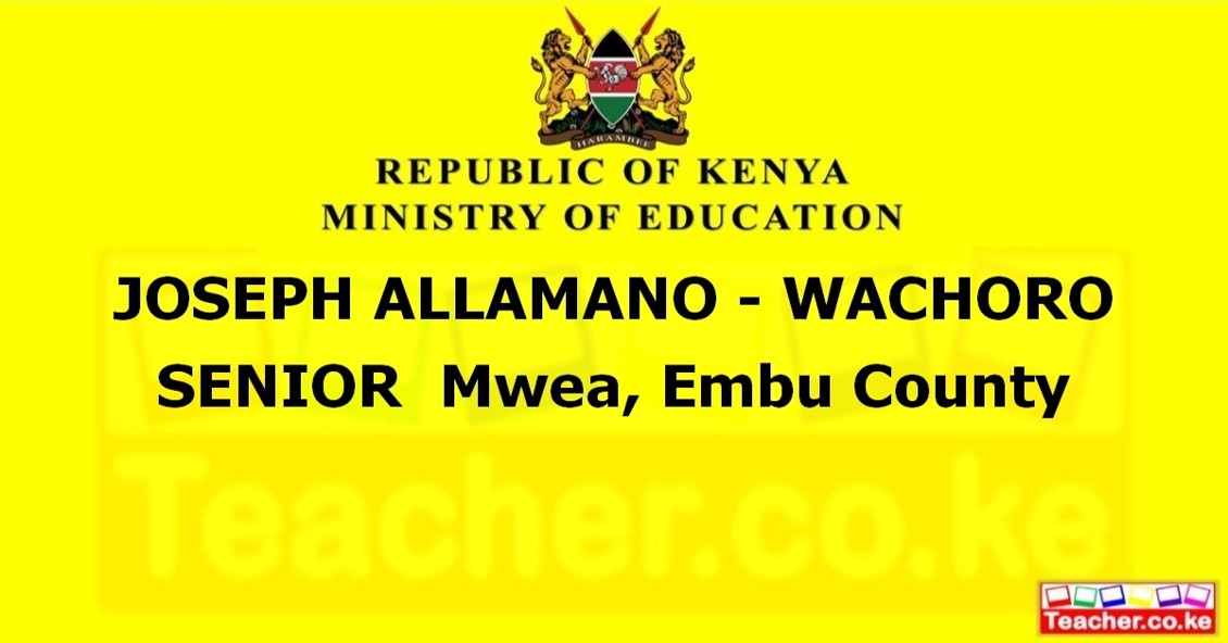 Joseph Allamano - Wachoro Senior campus photo