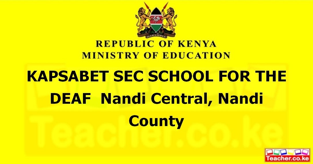 Kapsabet Sec School For The Deaf campus photo