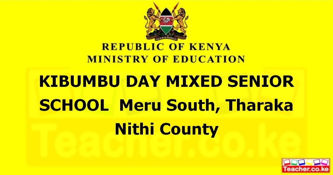 Kibumbu Day Mixed Senior School campus photo
