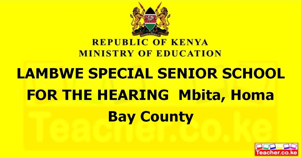 Lambwe Special Senior School For The Hearing campus photo