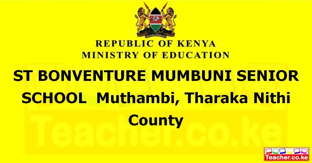 St Bonventure Mumbuni Senior School campus photo